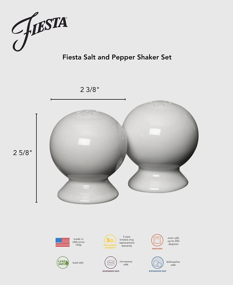 Fiesta Linen Salt And Pepper Shaker Set