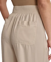 Dkny Jeans Women's Pull-On Wide-Leg Ankle Pants
