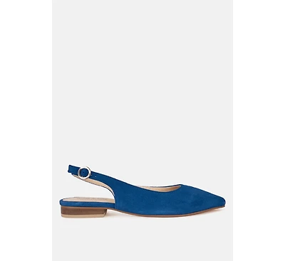 Hocane Real Suede Leather Slingback Sandals