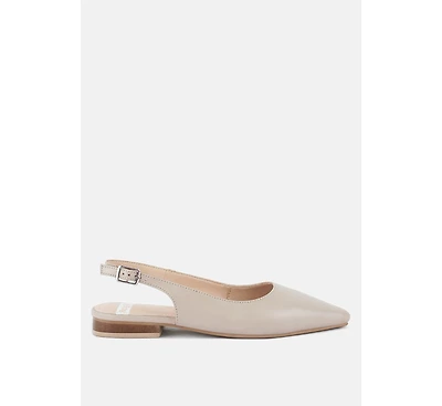 Hocane Real Suede Leather Slingback Sandals