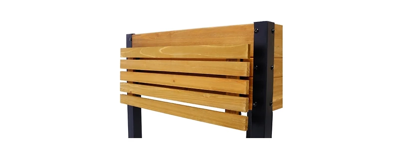 Raised Garden Bed Planter Box with Legs & Storage Shelf Wooden Elevated Vegetable Growing Bed for Flower/Herb/Backyard/Patio/Balcony 48.5x30x24.4in