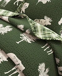 Linery & Co. Deer & Trees Microfiber Quilt Set with Shams
