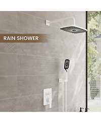 Casainc Pressure-balanced Valve Included All-In-One Kit with Rough In-Valve Thermostatic Shower System