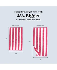 Linery & Co. Cotton Cabana Beach Towel, 4 Pack - 30" x 60"