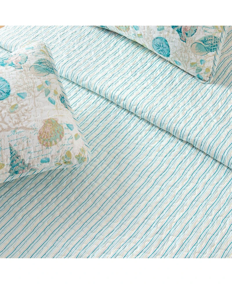 Linery & Co. Coastal Microfiber Quilt Set With Shams