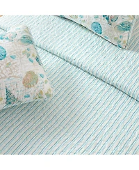 Linery & Co. Coastal Microfiber Quilt Set With Shams