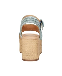 Marc Fisher Ltd Women's Payley Woven High Platform Wedge Sandals