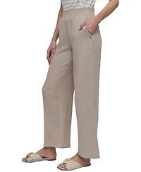 Dkny Jeans Women's High-Rise Gauze Straight-Leg Pants - Pbl