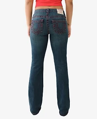 True Religion Women's Becca Big T Mid Rise Bootcut Jeans