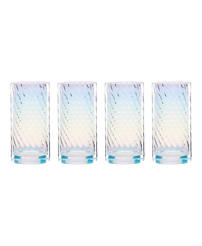 Lenox Tuscany Classics Iridescent Highball Glasses, Set of 4