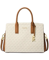 Michael Kors Laila Medium Signature Logo Satchel