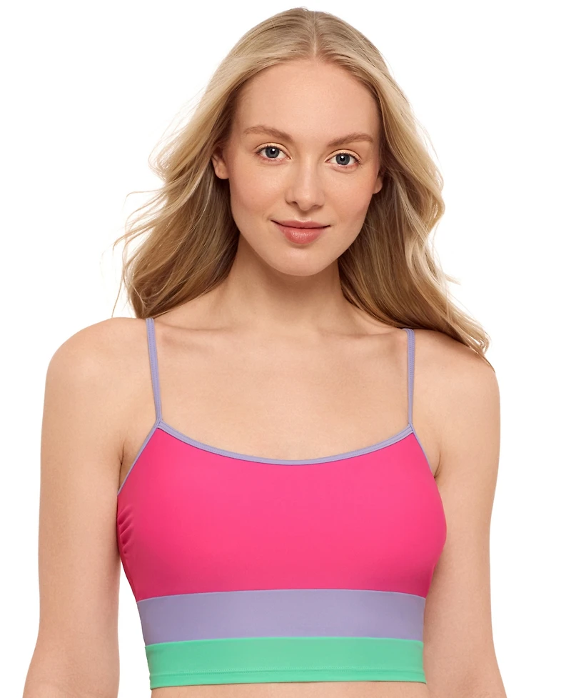 Salt + Cove Juniors' Colorblocked Midkini Top, Exclusively at Macy's