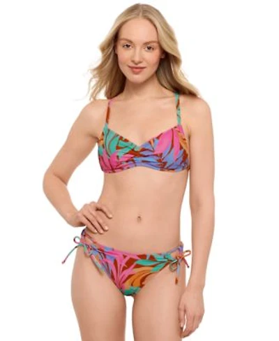Salt Cove Juniors Sweetheart Bralette Bikini Top Side Tie Bottoms Exclusively At Macys