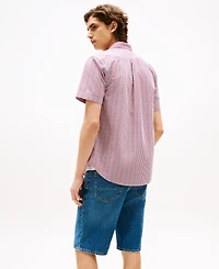 Tommy Hilfiger Men's Americana Tailored Relaxed-Fit Check Button-Down Shirt