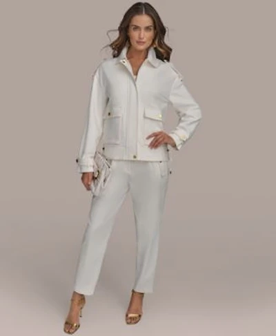 Donna Karan New York Womens Utility Jacket Slim Leg Pants