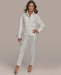 Donna Karan New York Womens Utility Jacket Slim Leg Pants