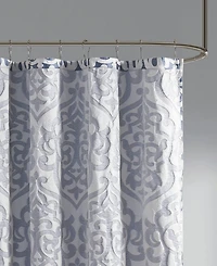 Madison Park Odette Jacquard Shower Curtain, 72" x