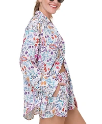 Andie Women's The Coastal Oversized Button-Up Swim Cover-Up