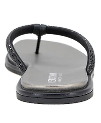 Kenneth Cole Reaction Women's Wynwood Crystal Strap Flat Sandals