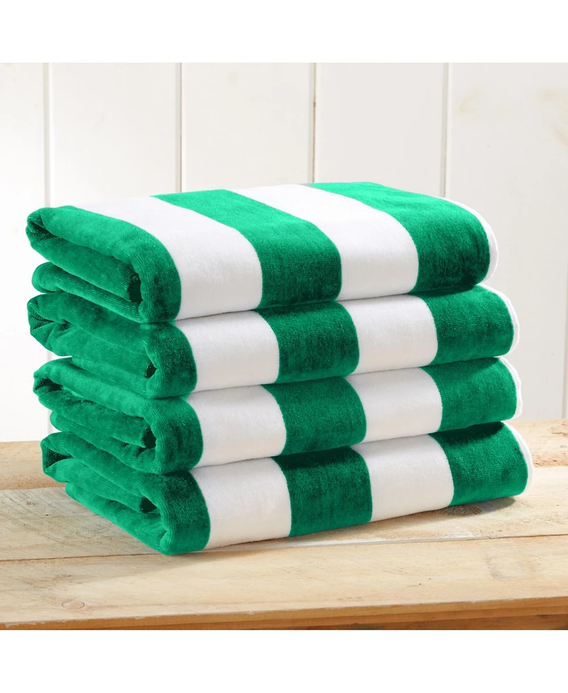 Linery & Co. Oversized Cotton Cabana Beach Towel, Single - 35" x 70"