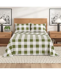 Linery & Co. 100% Turkish Cotton Flannel Printed Sheet Set
