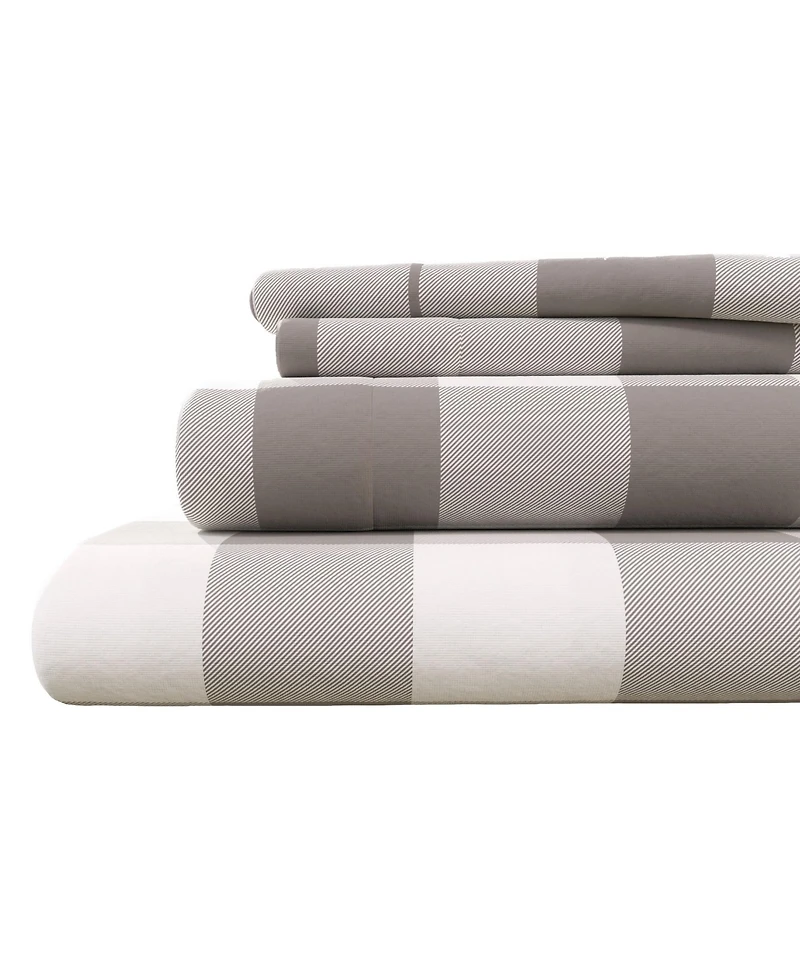 Linery & Co. 100% Turkish Cotton Flannel Printed Sheet Set