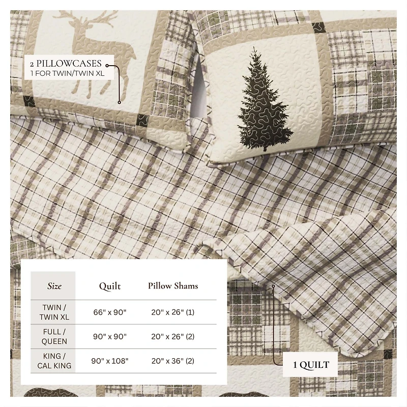 Linery & Co. Rustic Lodge All-Season Quilt Set