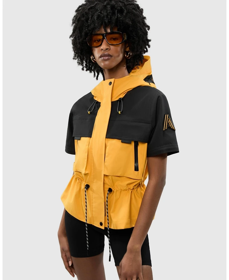 Alpenhaus Women's Marmande Short Windbreaker with Removable Sleeves and Branded Extendable Hood