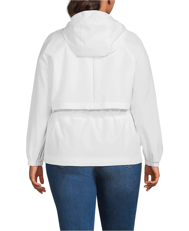 Lands' End Plus Squall Packable Rain Jacket