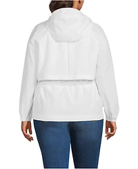 Lands' End Plus Squall Packable Rain Jacket