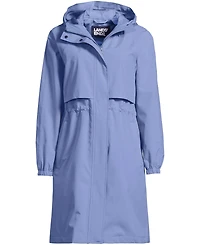 Lands' End Plus Squall Packable Long Raincoat