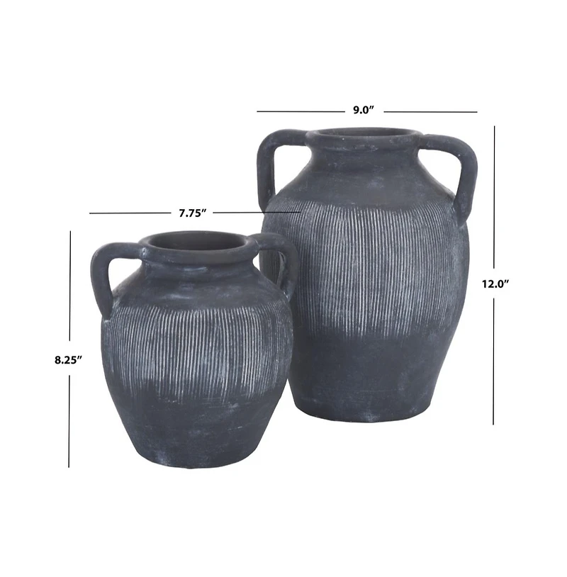 Mira Stoneware Vase (Set of 2)