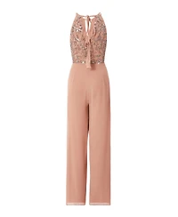 Quiz Women's Beaded V Neck Chiffon Jumpsuit