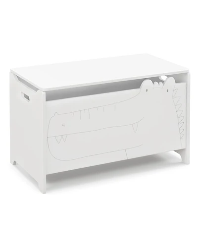 Wooden Kids Toy Box with Safety Hinge