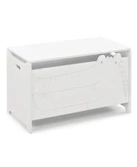 Wooden Kids Toy Box with Safety Hinge