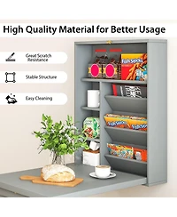 Wall-Mounted Fold-Out Convertible Floating Desk Space Saver