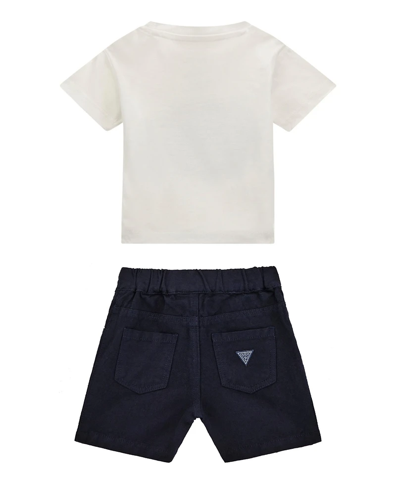 Guess Baby Boys 2-Piece T-Shirt and Shorts Set
