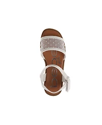 Bebe Little Girls Sparkly Fashion with Rhinestone Sandals