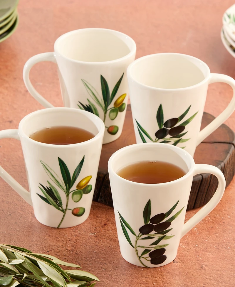 Certified International Olivia Mugs, Set of 4