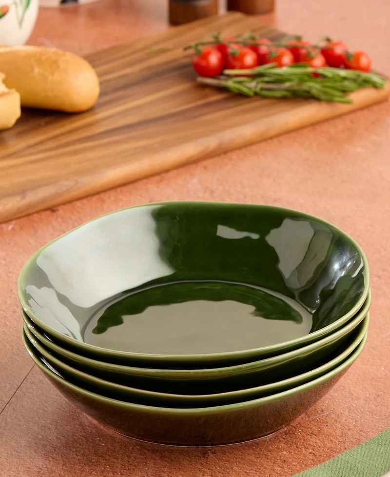 Certified International Verde Soup Bowls, Set of 4, Service for 4