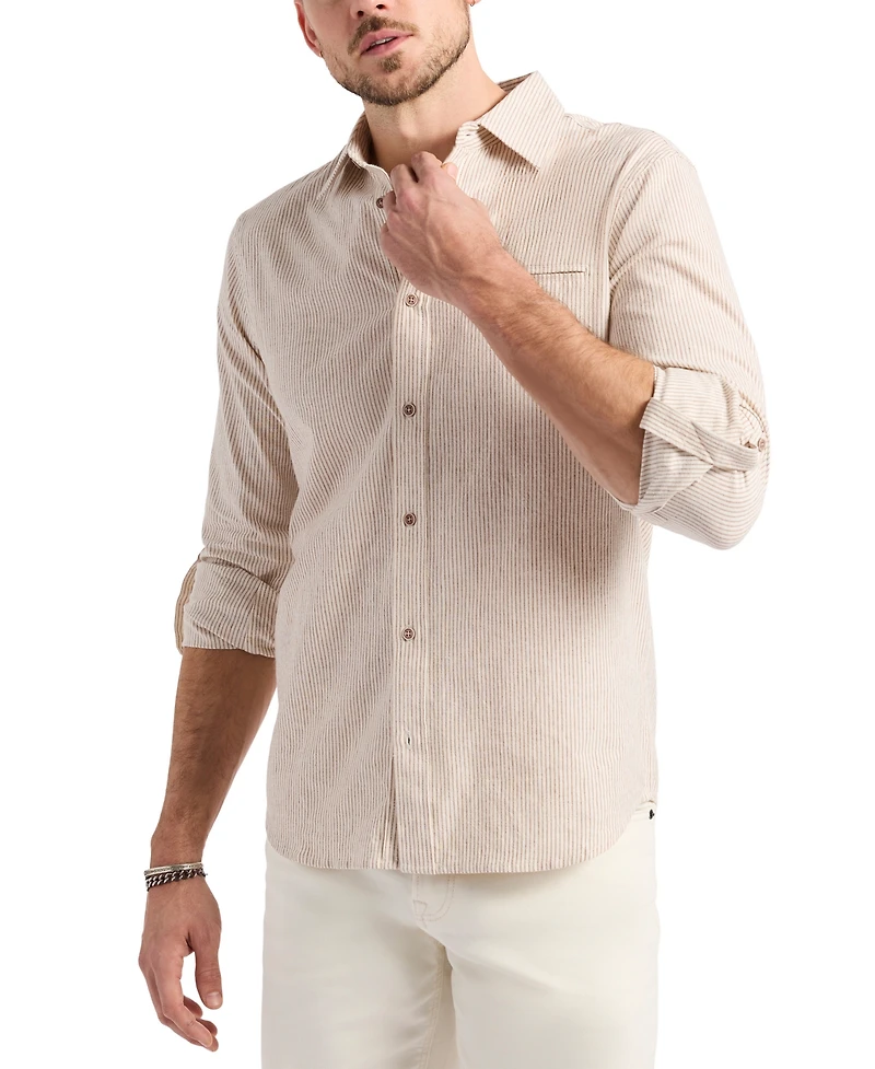 Men's Simbo Modern-Fit Stripe Button-Down Shirt