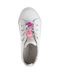 Bebe Little Girls Low Top with Rhinestone Spray Sneakers