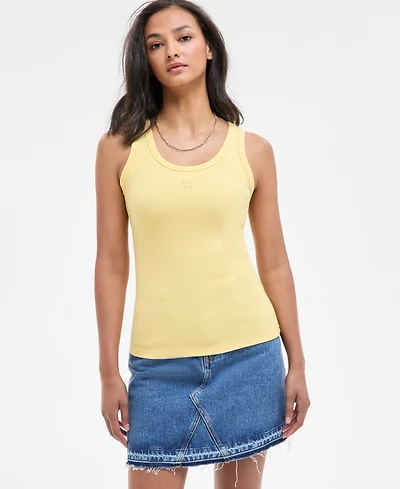 Hugo Women's Slim-Fit Scoop-Neck Logo Tank Top