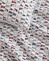 Tommy Hilfiger Boating Flags Cotton Reversible -Pc. Quilt Set