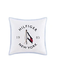 Tommy Hilfiger New York Flag Square Pillow, 20" X 20"