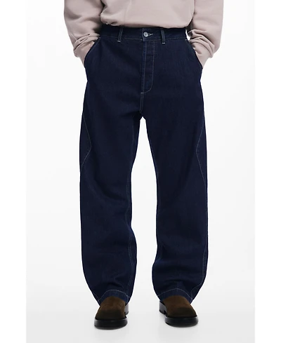 Desigual Men's Zigzag stitch jeans