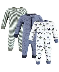 Hudson Baby Boys Unisex Cotton Versatile All-Day Jumpsuit