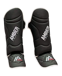 Centurion Muay Thai Shin and Instep Guards, High-Density Foam Protection, Skintex Leather, Adjustable Straps, Lightweight & Durable for Mma
