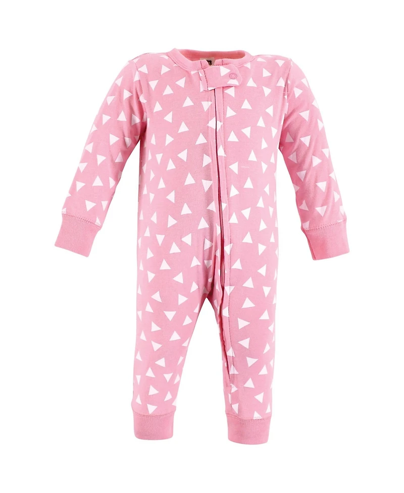 Hudson Baby Girls Cotton Sleep and Play