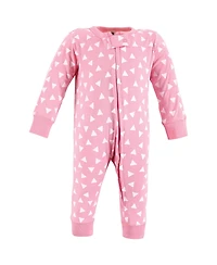 Hudson Baby Girls Cotton Sleep and Play